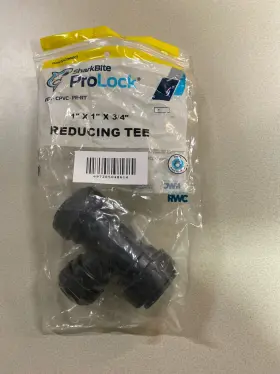 PL0828A SHARKBITE Shark Bite Pro Lock Pex Cpvc Pe Rt Tee