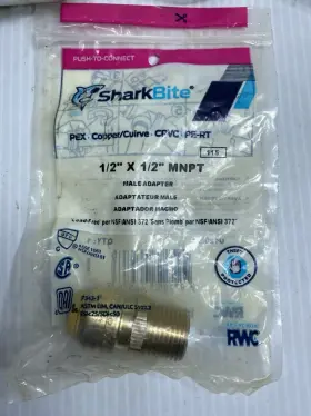 U120LFA SHARKBITE Push Connect Adapter Plumbing Fitting Mnpt #2