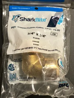 U256LFA SHARKBITE Push Connect Elbow