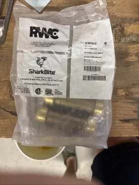 U3016LF SHARKBITE Rwc Push Connect Slip Coupling Contains