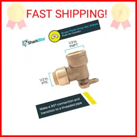 U334LFA SHARKBITE Ear Elbow Fnpt Push Connect Plumbi #2