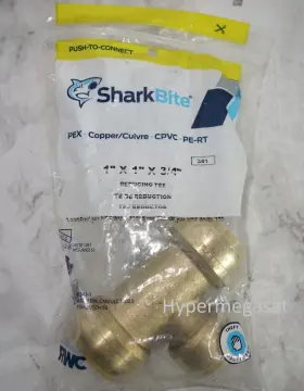 U416LFA SHARKBITE Push Connect Reducing Tee Fitting