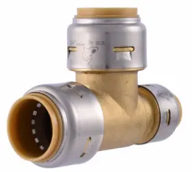 U444LFA SHARKBITE Reducing Pipe Tee Lead