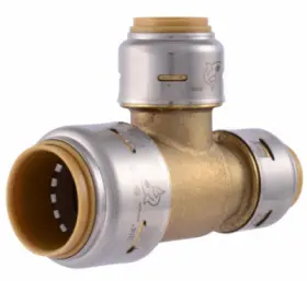 U454LFA SHARKBITE Reducing Pipe Tee Lead