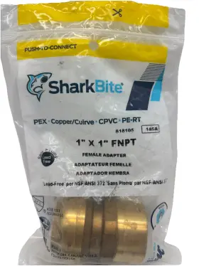 UO94LFZ SHARKBITE Push Connect Fnpt Female Adapter Fitting