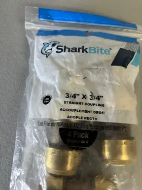 UR016A4 SHARKBITE Pack Push Connect Coupling #2