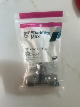UR24983A SHARKBITE Push Connect Tee Od Pex Copper Cpvc Pe Rt #2