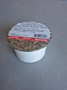 875-83AN SIOUX CHIEF Cleanout Bushing Pvc Inside Pipe