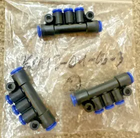 KM13-04-06-3 SMC Outlet Ports Pbt Pneumatic Manifold Tube