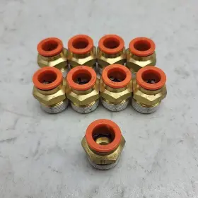 KQ2H13-04AS SMC Pack Male Adapter Push Connect Mnpt Tube Od #2