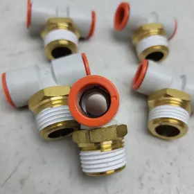 KQ2T13-35AS SMC Male Branch Tee Push Connect Npt #2