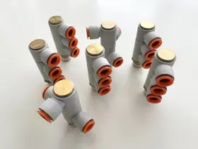 KQ2VT13-37AS SMC Npt Tube Triple Male Elbow