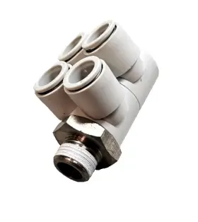 KQ2ZD12-03NS SMC Push Connect Fittings Bspt Twin Banjo