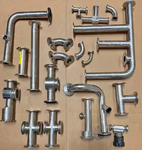 727667 SPX SFFA Clover Clamp Steel Tee Sanitary Washdown