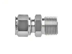 ISSG12MC12 SSP Tube Mnpt Straight Fitting Griplok