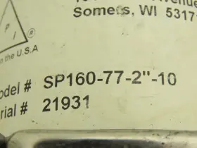 SP160-77-2-10 STAINLESS PRODUCTS Sanitary Diverter Valve Air #2