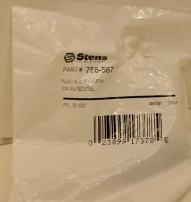 758-567 STENS Hydraulic Connect Hose Coupling Qcx Npt Plug #2