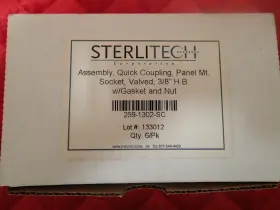259-1302-SC STERLITECH Coupling Panel Socket Valved Gasket