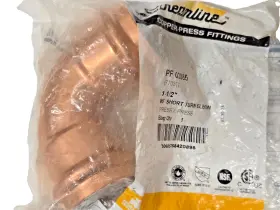 PF-02085 STREAMLINE Press Turn Copper Elbow