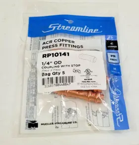 RP10141 STREAMLINE Mueller Acr Copper Press Coupling