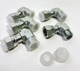 06MFS-06FFSS STRONGER Elbow Male Orfs Female Ring Seal Swivel