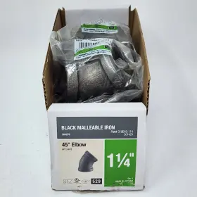 310E45-114 STZ Malleable Iron Elbow Pipe Fitting Fpt Pack