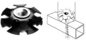 3044-4-1 SUPERIOR COMPONENTS Connector Square Tubing Threads