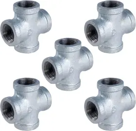 GMCR0112-5 SUPPLY GIANT Galvanized Malleable Cross Fitting Pi