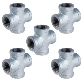 GMCR0100-5 SUPPLY GIANT Galvanized Malleable Cross Fitting