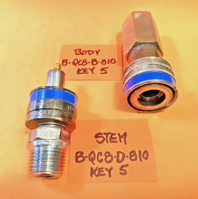 B-QC8-B-8PFK5 SWAGELOK Conn Set Key