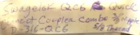 D-316-QC6 SWAGELOK Connect Coupler Thread Nipple #2