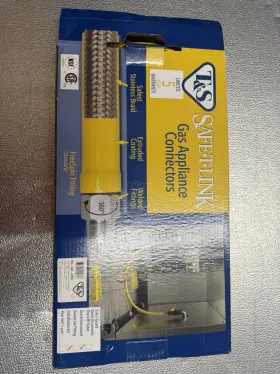 HG-4D-48 TS BRASS Safetlink Gas Hose
