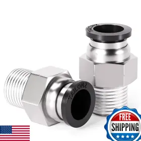 B086PLSZ8N TAILONZ PNEUMATIC Tube Od Npt Male Straight Push