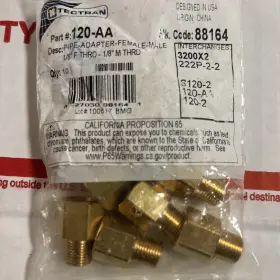 120-AA TECTRAN Pipe Adapter Female Male Thread