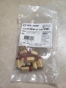 PL1368-4A TECTRAN Pack Push Lock Male Connector Tube Thread