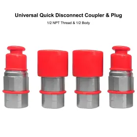 788703665336 TIKSCIENCE Npt Thread Skid Steer Flat Hydraulic #2