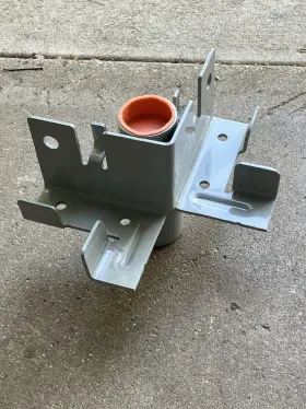 Tommy Docks 724795900026 Gray Steel Inside Corner C Bracket