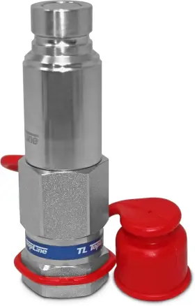 744110320541 TOPLINE Hydraulic Connect Couplers Flat Skid