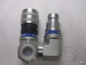 FF341163B TOPLINE Npt Flat Hydraulic Coupler Body Deg Elbow #2