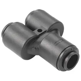 FB8WY8-HBLK TRUESEAL Push Wye Fitting Tube Pvdf