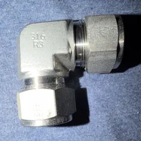 Tylok 316-r3 316 R3 Stainless Steel Compression Elbow Fitting F/f Comp-to-comp