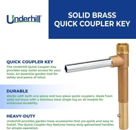 QK-100 UNDERHILL Coupler Key Tool Valve Mpt Fpt #2