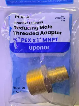LF4527510R UPONOR Propex Pex Expansion Barb Npt Lead Reducing