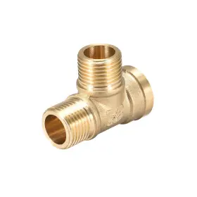 041814312668 UXCELL Tee Pipe Fitting Male Female Connectors