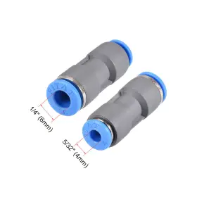 041814767352 UXCELL Straight Push Connectors Union Pipe Tube #3