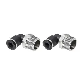 619668096654 UXCELL Push Lock Pipe Fitting Male Elbow Npt Od