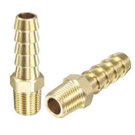 632702224417 UXCELL Hose Barb Fitting Straight Npt Male Pipe