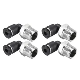 632702522001 UXCELL Push Connect Tube Fittings Male Elbow Od