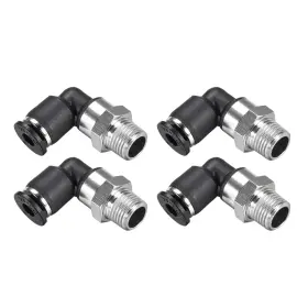 632702522025 UXCELL Push Connect Tube Fittings Male Elbow Od