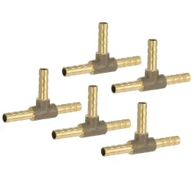 632702622732 UXCELL Tee Barb Hose Fitting Adapter Union Split